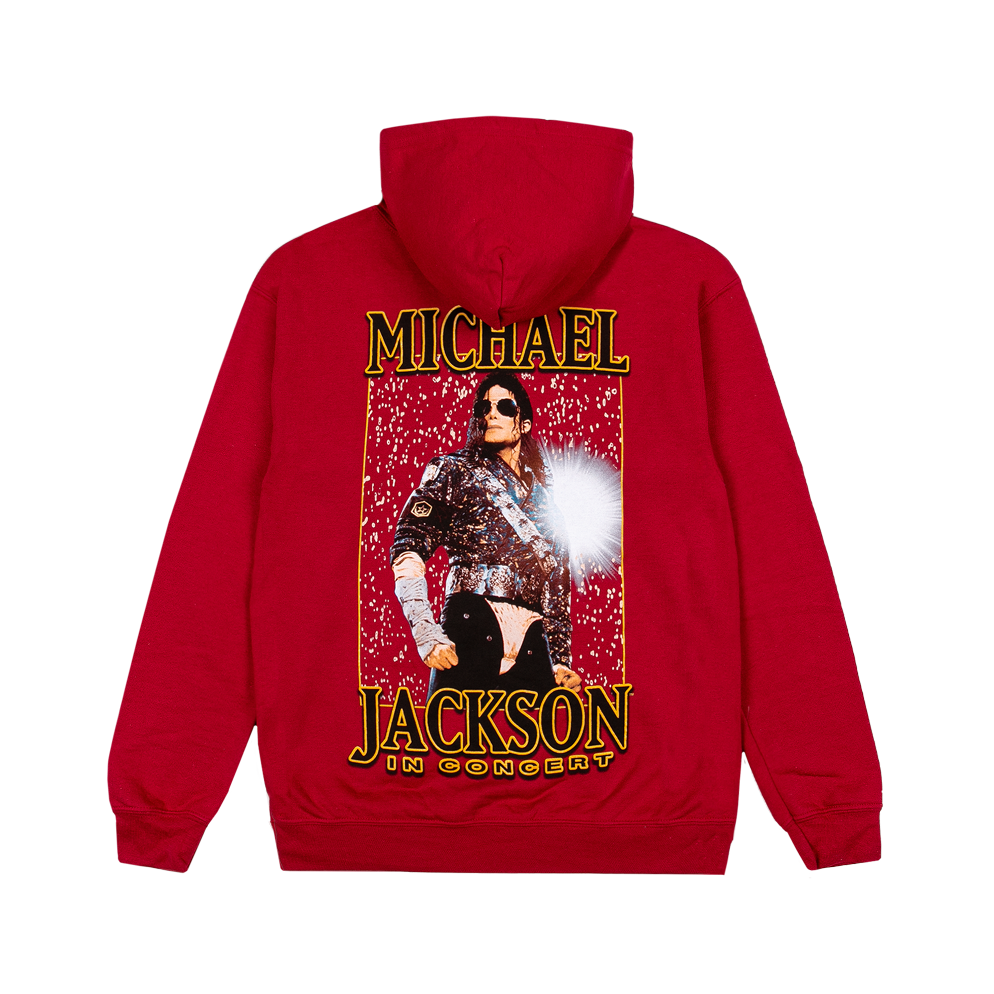 Michael Jackson Dangerous In Concert Burgundy Hoodie