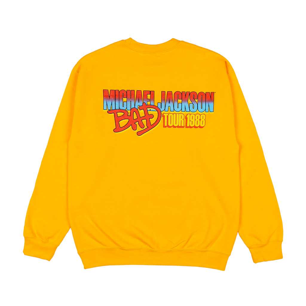 Michael Jackson Bad Tour Gold Crewneck