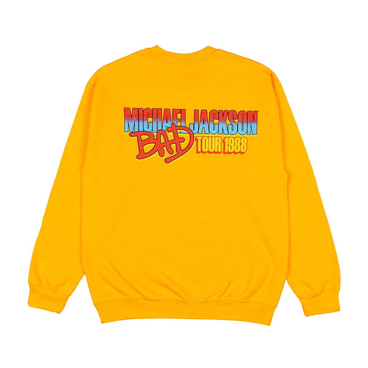 Michael Jackson Bad Tour Gold Crewneck